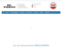 Tablet Screenshot of donau-treuhand.de